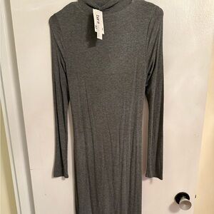Bar lll Charcoal Long Sleeve Dress